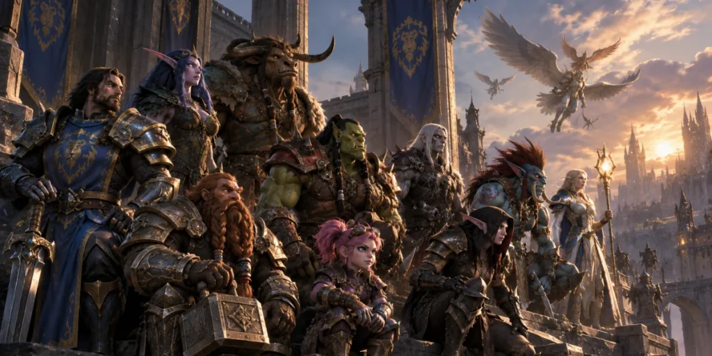 Todas las combinaciones de clases y razas de WoW Forever