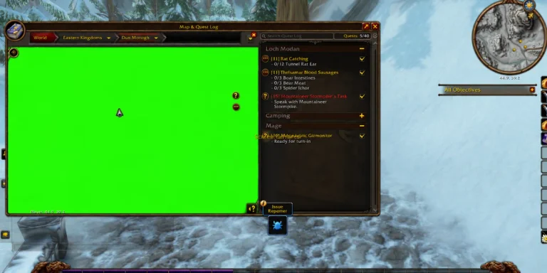 Cómo arreglar el BUG del mapa verde en WoW Forever