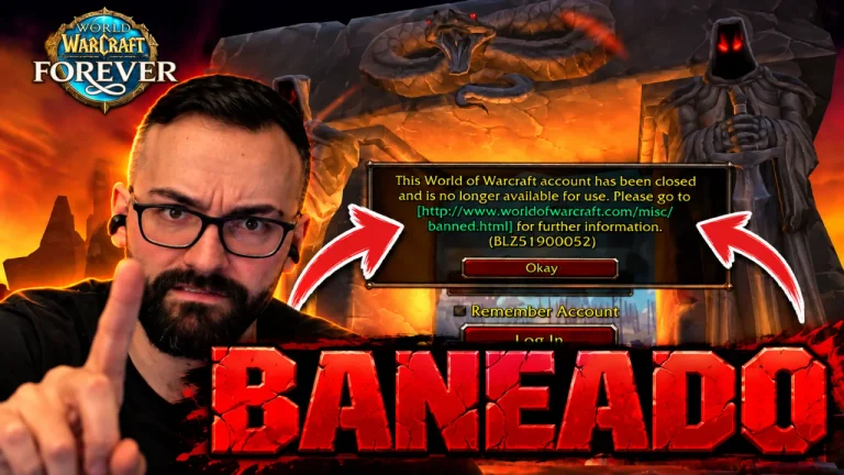Baneo de Xokas en WoW Forever: el peligro para jugadores