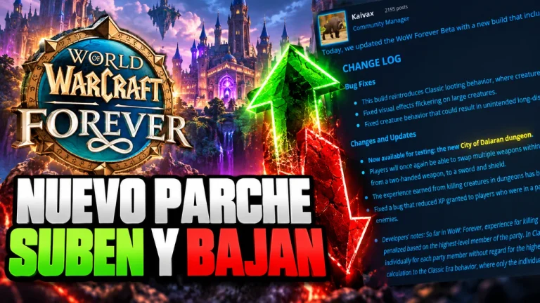 WoW Forever: nuevo parche con cambios de clases y mejoras